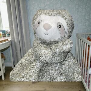 Carters Lovey Sloth Security Blanket Plush Baby Nursery Decor Stuffed Animal 14"